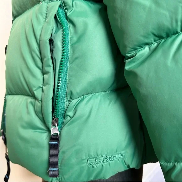 LL Bean Goosedown Puffer Coat with Removable Hood - Picture 6 of 16